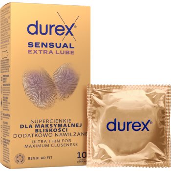 Durex Sensual Extra Lube prezervative - imagine 2